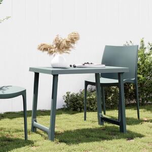 Camping Table Green 79x56x64 cm PP Wooden Look
