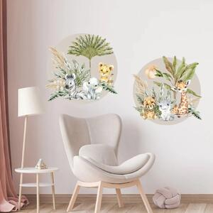 Live Vida Baby Safari Circle Wall Sticker 2 pcs