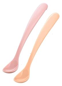 Mamajoo Silicone Spoons with Case Pack of 2 - Powder Pink & Blush