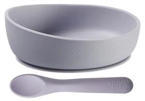 Vital Baby Nourish Silicone Suction Bowl Set - Dusky Mauve