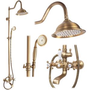 Shower set REA BERGAMO antique bronze