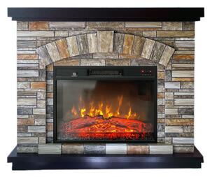 Electric Fireplace ElectricSun AMBAR Stone Free Standing Electric Fires, with Sound Effect, W107xH90cm