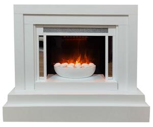 Electric Fireplace ElectricSun AMBAR Stone Free Standing Electric Fires, with Sound Effect, W107xH90cm