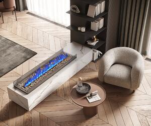 Built-in 3D Electric Fireplace Insert with Water Vapour, LED, with APP, ElectricSun MISTique medium 100 cm