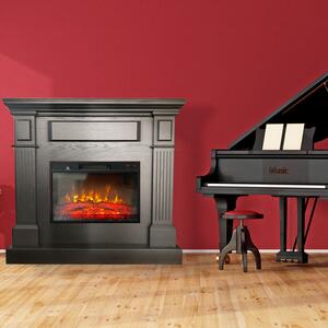 Electric Fireplace ElectricSun TUX Wenge Free Standing Electric Fires, with Sound Effect, L110xH102cm