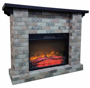 Electric Fireplace ElectricSun ALPINE ROCK Free Standing Electric Fires, with Sound Effect, W107xH81cm