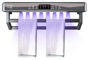 UV Towel Dryer and Sanitizer, Bath or Kitchen, Wall Mounted, 60 cm, 450W, ElectricSun PREMIUM White