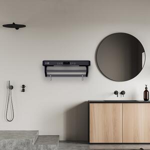 UV Towel Dryer and Sanitizer, Bath or Kitchen, Wall Mounted, 60 cm, 450W, ElectricSun PREMIUM Black