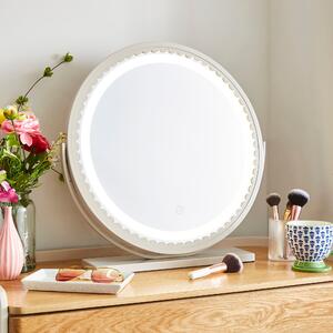 Remi Touch Dimmable Light Up Dressing Table Mirror White