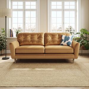 Sven Opulent Velvet 4 Seater Sofa Caramel