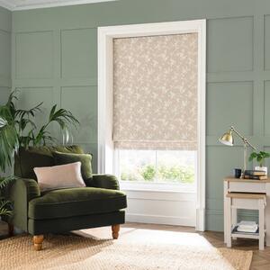 Floral Herringbone Roman Blind Natural