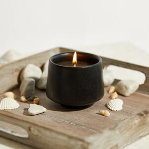 St Ives Constantine Bay Activated Charcoal & Matcha Candle Black