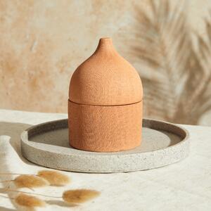 Marrakesh Rounded Terracotta Passionfruit & Vanilla Candle Orange