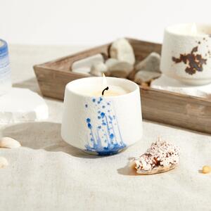 St Ives Hollywell Bay Lime, Basil & Mandarin Candle White