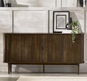 Allen Wooden Sideboard With 2 Sliding Doors 2 Drawers In Dark Oak