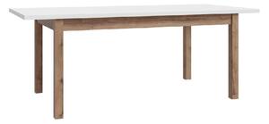 Waldorf Wooden Extending Dining Table in Light Grey And Oak