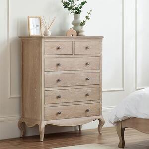 Caitlyn Wooden Chest Of 5 Drawers In Limed Oak