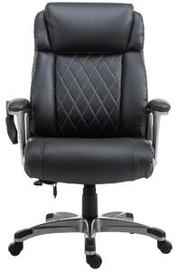 Vinsetto Massage Office Chair High Back with Armrest 6-Point Vibration Executive Chair with Adjustable Height Black