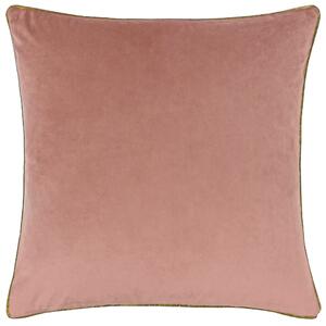 Meridian Velvet 55cm x 55cm Filled Cushion Blush Gold