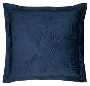 Palmeria Quilted Velvet 60cm x 60cm Filled Cushion Navy