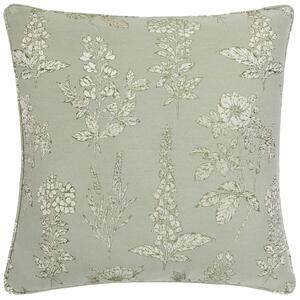 Sophia Floral Jacquard 50cm x 50cm Filled Cushion Sage