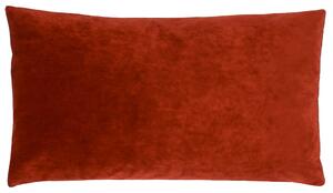 Camden Reversible Micro-Cord Velvet 30cm x 50cm Filled Cushion Burnt Brick