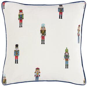 Classic Nutcracker Embroidered 43cm x 43cm Filled Cushion Multi