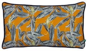 Wylder Tropics Ebon Wilds Nkiru Piped 30cm x 50cm Filled Cushion Saffron