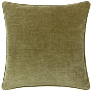 Yard Heavy Chenille Reversible 50cm x 50cm Filled Cushion Olive