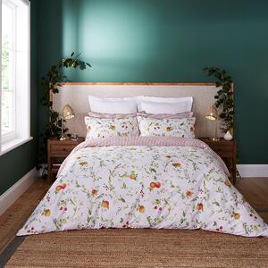 Dorma Fruit Orchard Cotton Duvet Cover and Pillowcase Set Red