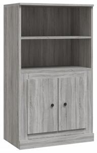 Highboard Grey Sonoma 60x35.5x103.5 cm Engineered Wood
