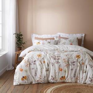 Autumn Meadows Orange Duvet Cover & Pillowcase Set Orange