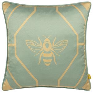 Furn Bee Deco Geometric 43cm x 43cm Filled Cushion Eau De Nil