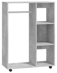 Wardrobe Concrete Grey 80x40x110 cm Engineered Wood