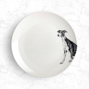 Set of 4 Whippet Side Plates Grey