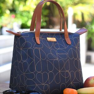Brokenhearted Luxury Lunch Tote Bag Blue