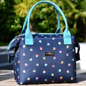 Mini Confetti Convertible 2 in 1 Insulated Lunch Bag Navy