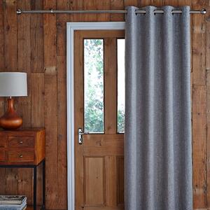 Jennings Charcoal Thermal Door Curtain grey