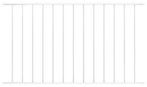 Fence Panel Powder-coated Steel 1.7x0.75 m White