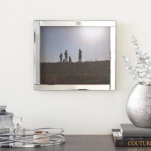 Luxe Mirrored Photo Frame 12" x 10" (30 x 25cm) Silver