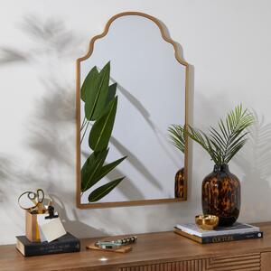 Moroccan Wall Mirror Gold Effect