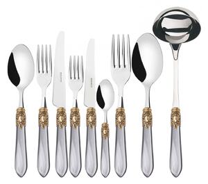 OXFORD GOLD-PLATED RING CUTLERY SET 75 - Grey