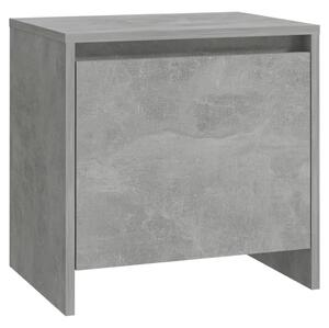 Bedside Cabinet Concrete Grey 45x34x44.5 cm Engineered Wood