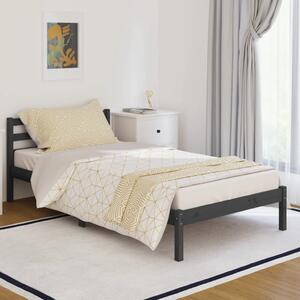 Day Bed Solid Wood Pine 100x200 cm Grey