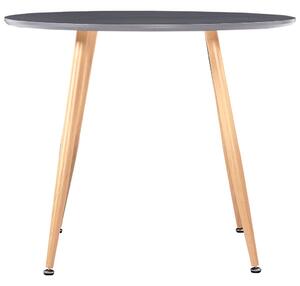 Dining Table Grey and Oak 90x73.5 cm MDF