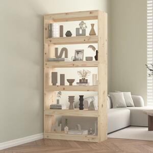 Book Cabinet/Room Divider 80x30x167.4 cm Solid Wood Pine