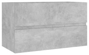 Sink Cabinet Concrete Grey 80x38.5x45 cm Engineered Wood