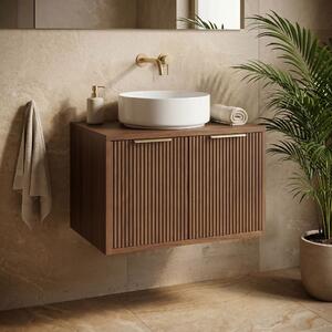 Bathroom vanity cabinet Rea Core 60cm Brown