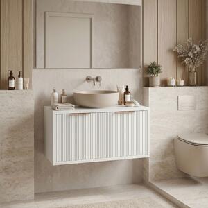 Bathroom vanity cabinet Rea Core 80cm White