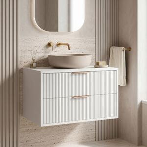 Bathroom vanity cabinet Rea Mono 80cm White